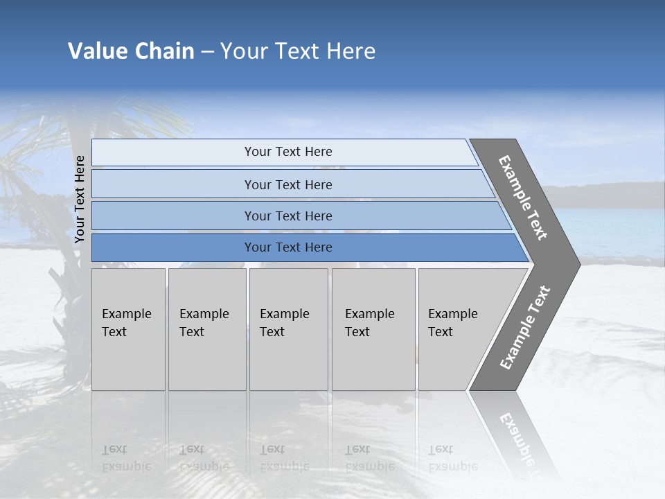 Family Vacation. Young Family Of Three On Vacation. Taken With Wide Angle Lens. PowerPoint Template