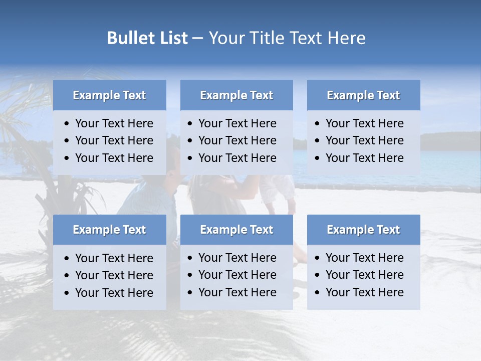 Family Vacation. Young Family Of Three On Vacation. Taken With Wide Angle Lens. PowerPoint Template