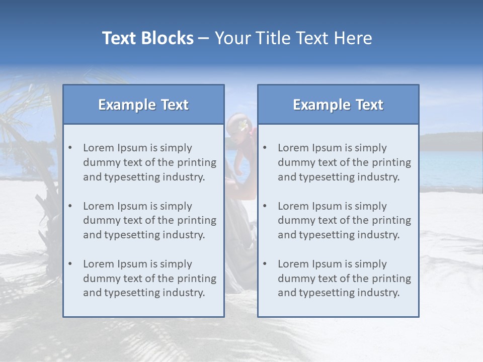 Family Vacation. Young Family Of Three On Vacation. Taken With Wide Angle Lens. PowerPoint Template