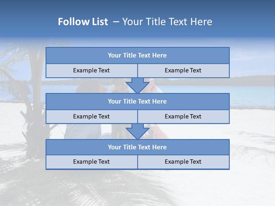 Family Vacation. Young Family Of Three On Vacation. Taken With Wide Angle Lens. PowerPoint Template