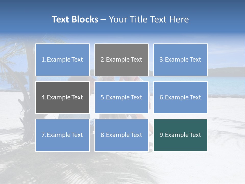 Family Vacation. Young Family Of Three On Vacation. Taken With Wide Angle Lens. PowerPoint Template