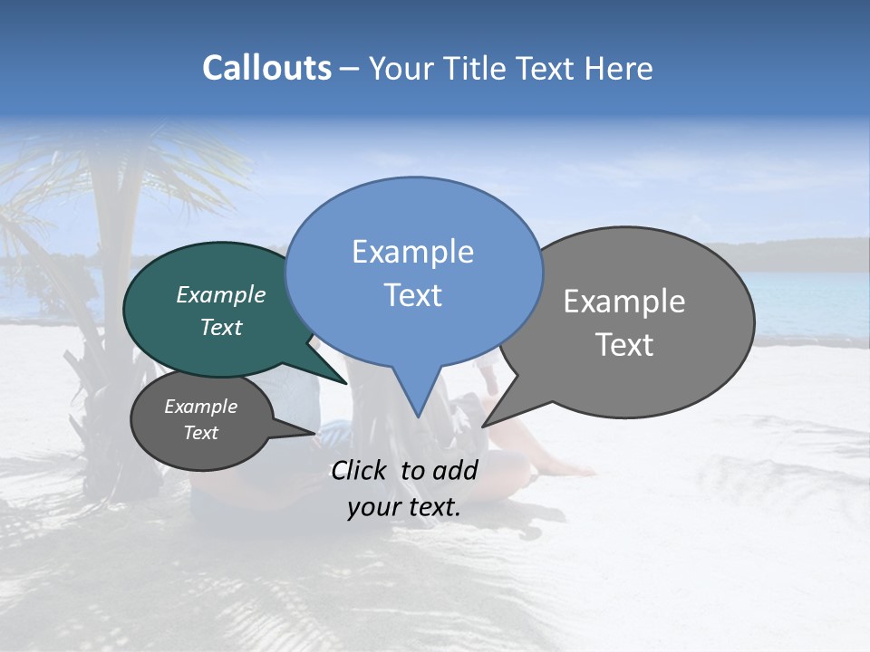 Family Vacation. Young Family Of Three On Vacation. Taken With Wide Angle Lens. PowerPoint Template