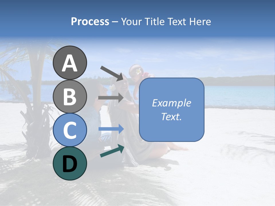 Family Vacation. Young Family Of Three On Vacation. Taken With Wide Angle Lens. PowerPoint Template