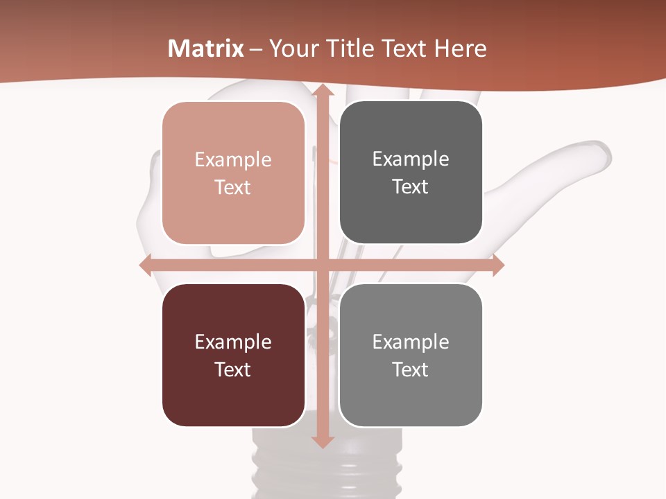 Ok Hand Lamp Bulb PowerPoint Template