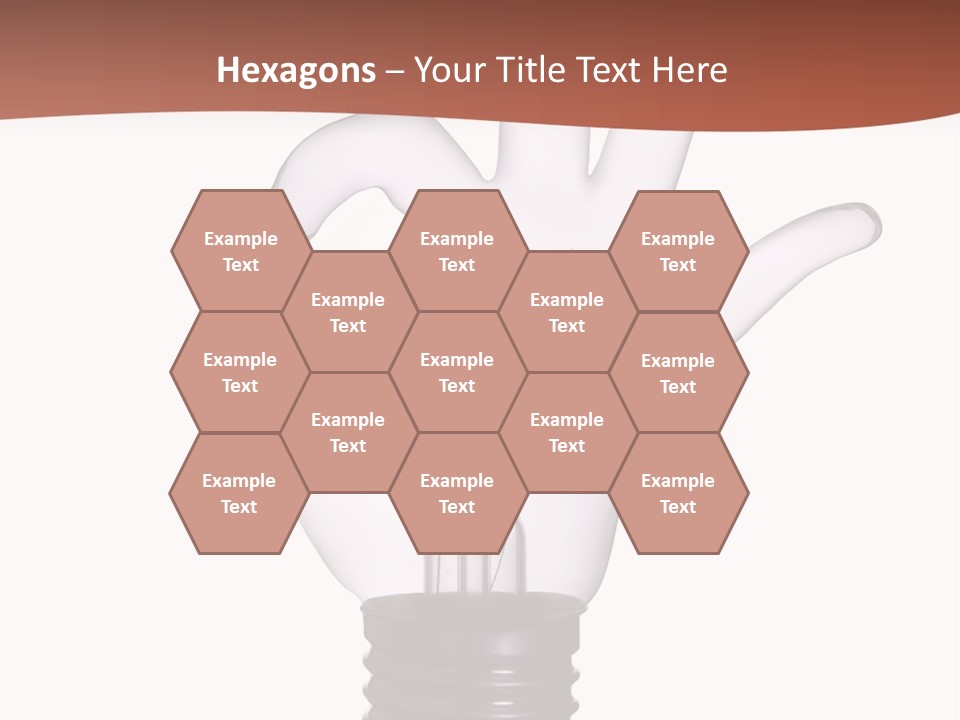 Ok Hand Lamp Bulb PowerPoint Template