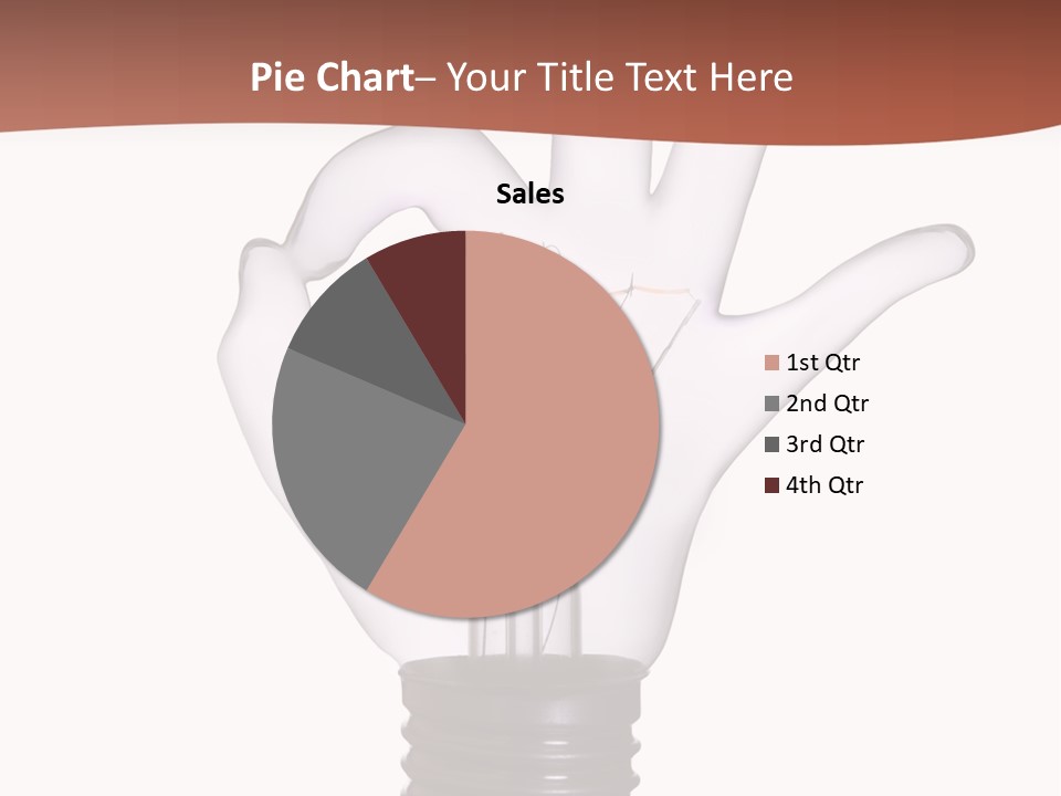Ok Hand Lamp Bulb PowerPoint Template