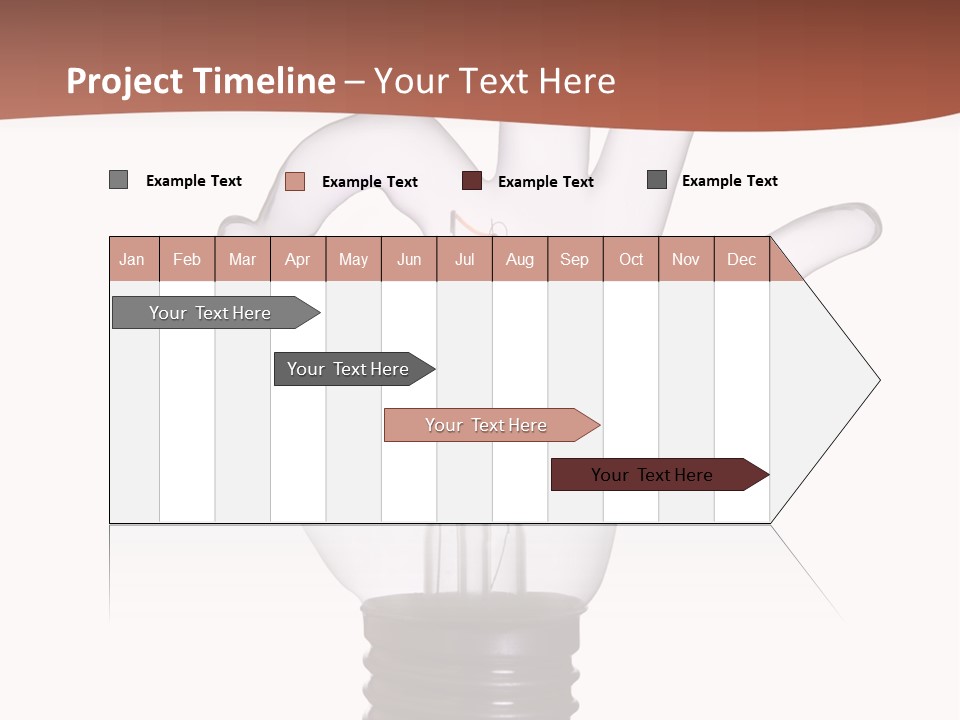 Ok Hand Lamp Bulb PowerPoint Template
