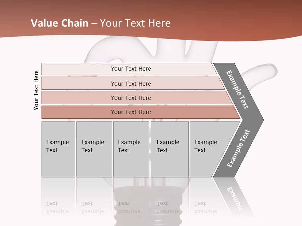 Ok Hand Lamp Bulb PowerPoint Template