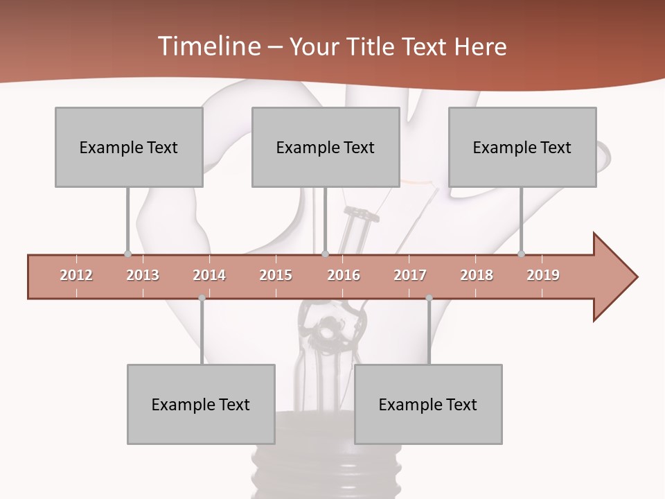 Ok Hand Lamp Bulb PowerPoint Template