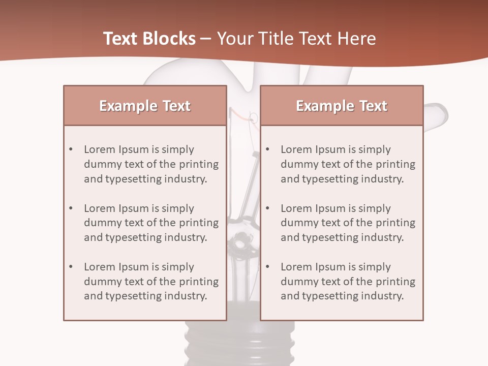 Ok Hand Lamp Bulb PowerPoint Template