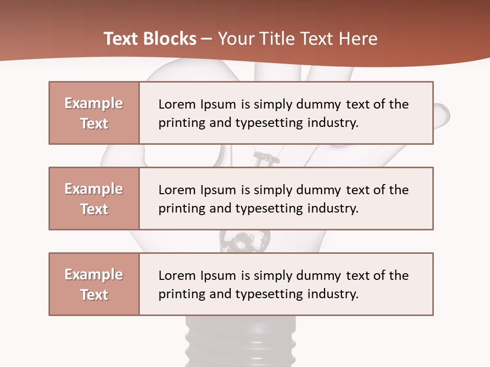 Ok Hand Lamp Bulb PowerPoint Template