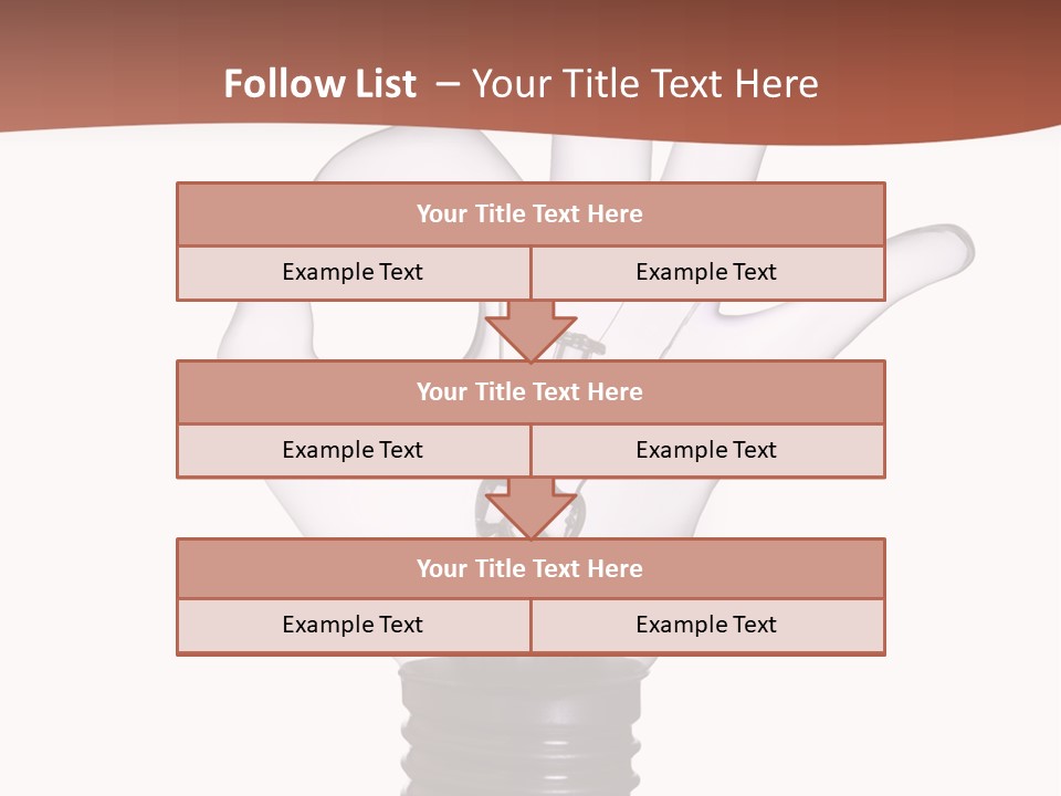 Ok Hand Lamp Bulb PowerPoint Template