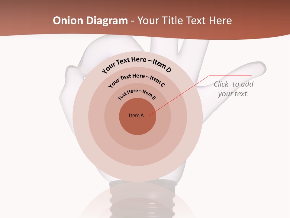 Ok Hand Lamp Bulb PowerPoint Template