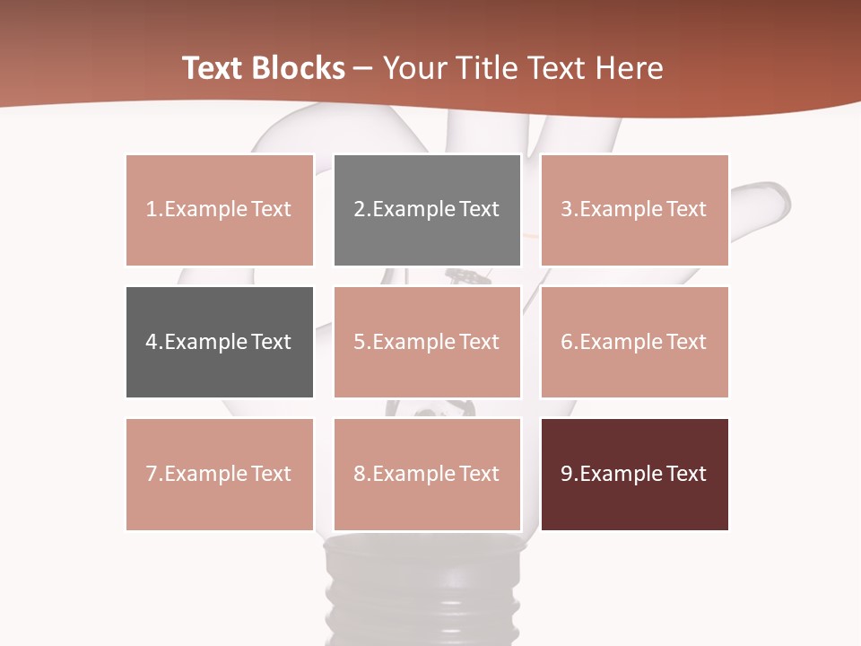 Ok Hand Lamp Bulb PowerPoint Template