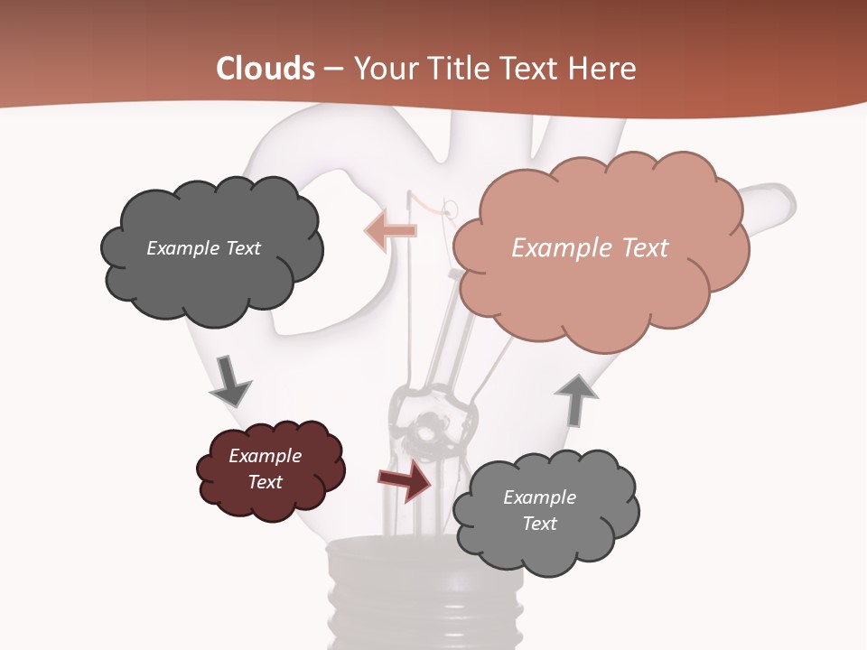Ok Hand Lamp Bulb PowerPoint Template
