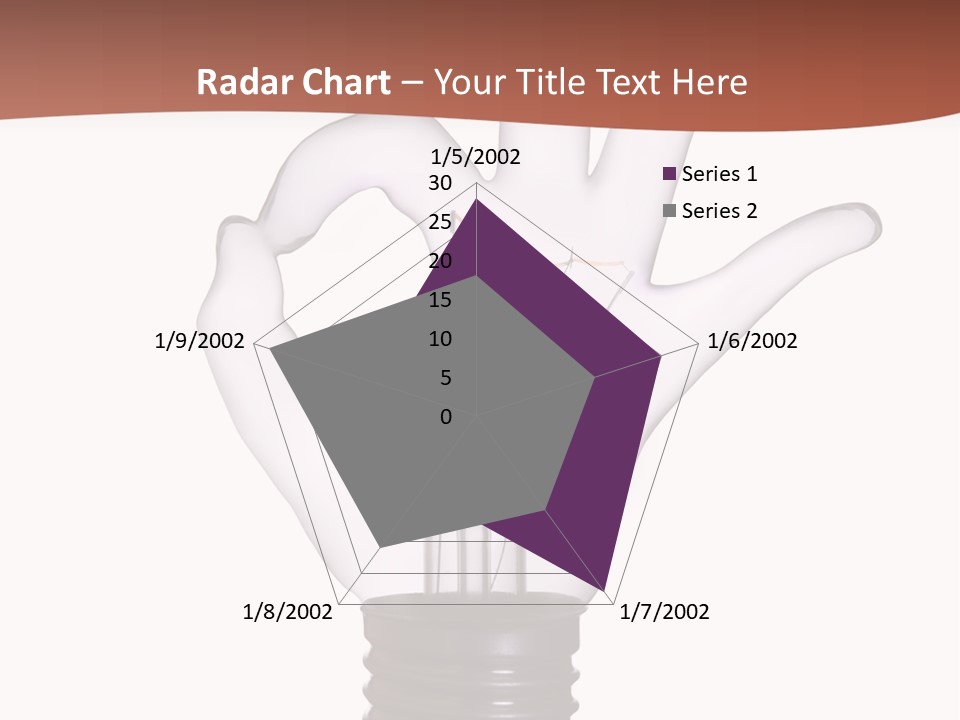 Ok Hand Lamp Bulb PowerPoint Template
