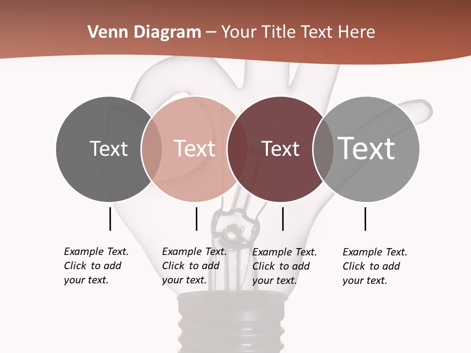 Ok Hand Lamp Bulb PowerPoint Template