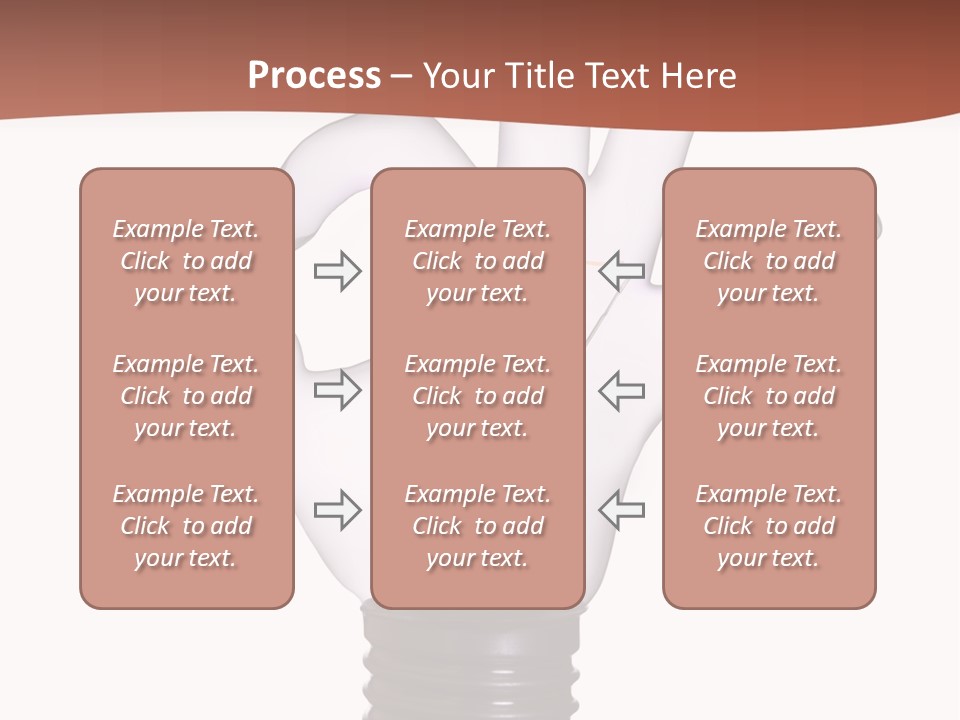 Ok Hand Lamp Bulb PowerPoint Template