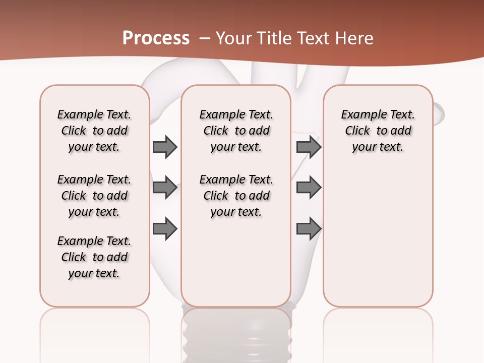 Ok Hand Lamp Bulb PowerPoint Template