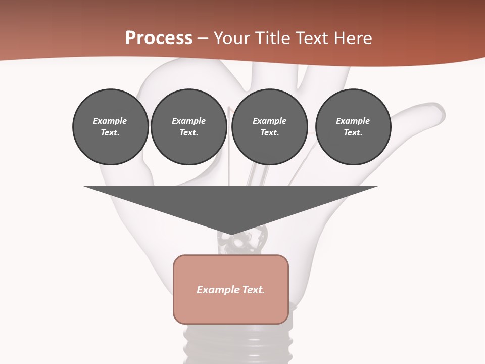 Ok Hand Lamp Bulb PowerPoint Template
