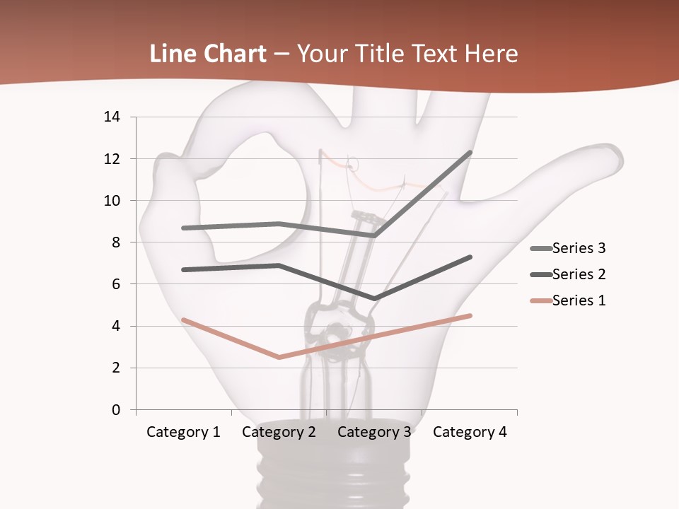 Ok Hand Lamp Bulb PowerPoint Template