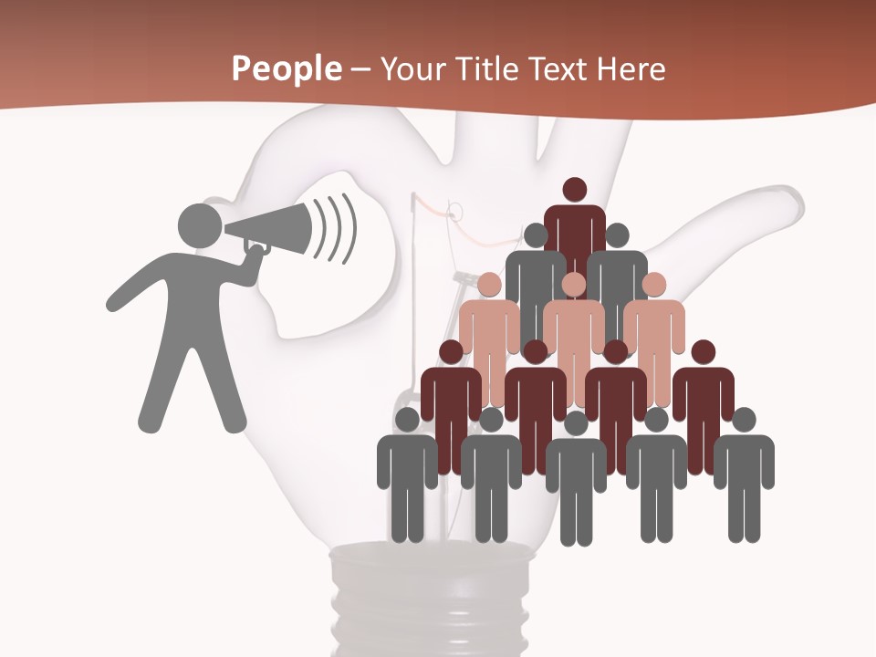 Ok Hand Lamp Bulb PowerPoint Template