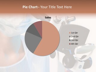 Portrait Of Medical Student Looking Through Microscope In Laboratory PowerPoint Template