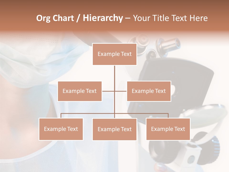 Portrait Of Medical Student Looking Through Microscope In Laboratory PowerPoint Template