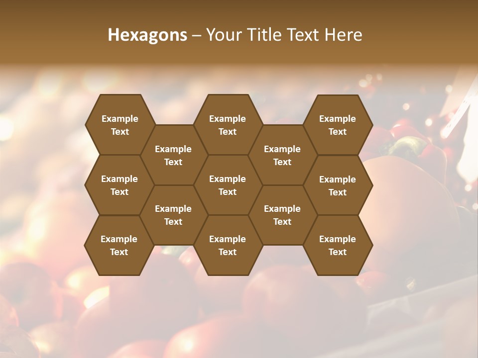 A Picture Of Fresh Tomatoes, Bell Peppers And Other Vegetables. Look For More In My Portfolio PowerPoint Template