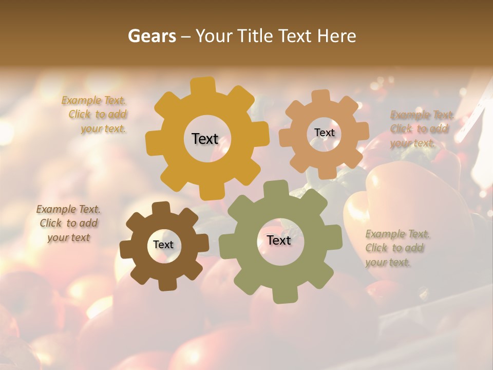 A Picture Of Fresh Tomatoes, Bell Peppers And Other Vegetables. Look For More In My Portfolio PowerPoint Template