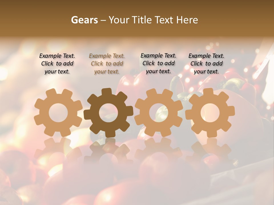 A Picture Of Fresh Tomatoes, Bell Peppers And Other Vegetables. Look For More In My Portfolio PowerPoint Template