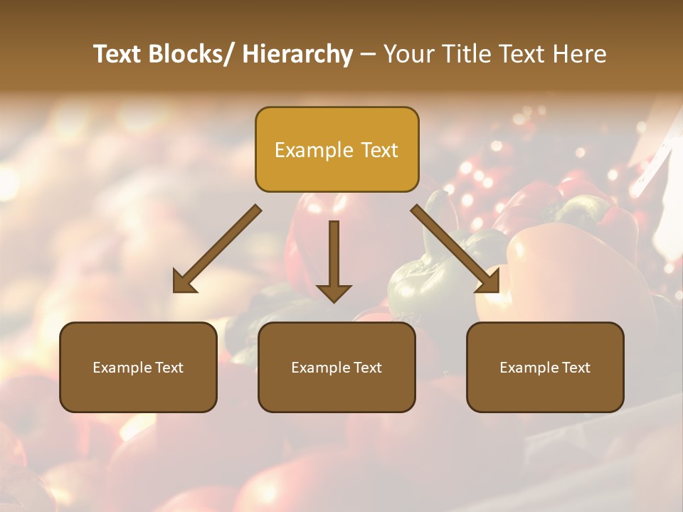 A Picture Of Fresh Tomatoes, Bell Peppers And Other Vegetables. Look For More In My Portfolio PowerPoint Template