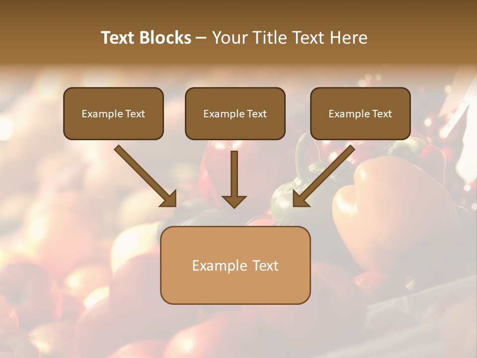A Picture Of Fresh Tomatoes, Bell Peppers And Other Vegetables. Look For More In My Portfolio PowerPoint Template