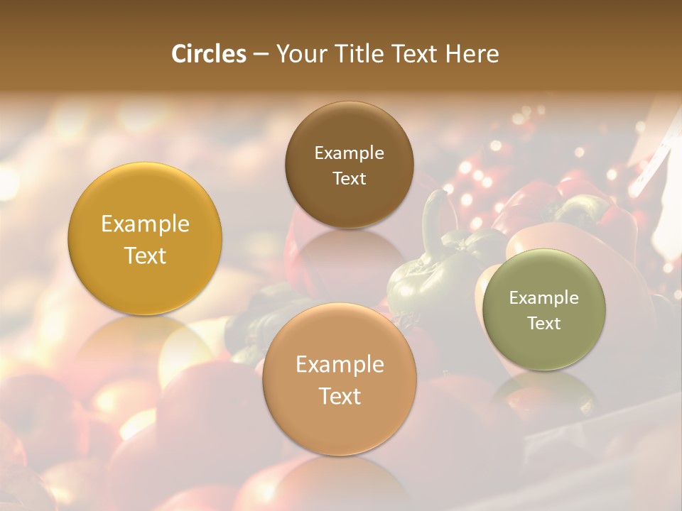 A Picture Of Fresh Tomatoes, Bell Peppers And Other Vegetables. Look For More In My Portfolio PowerPoint Template