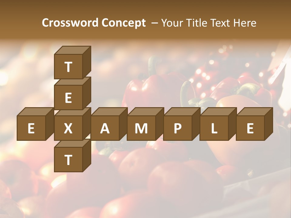 A Picture Of Fresh Tomatoes, Bell Peppers And Other Vegetables. Look For More In My Portfolio PowerPoint Template