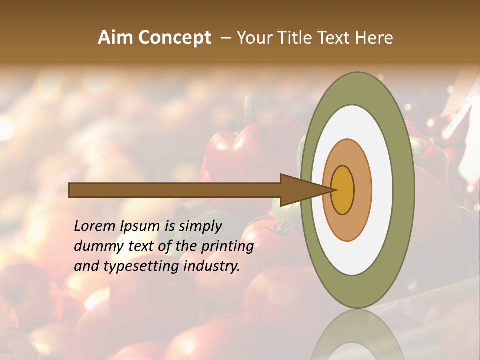 A Picture Of Fresh Tomatoes, Bell Peppers And Other Vegetables. Look For More In My Portfolio PowerPoint Template