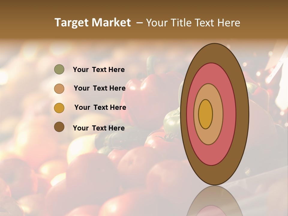 A Picture Of Fresh Tomatoes, Bell Peppers And Other Vegetables. Look For More In My Portfolio PowerPoint Template