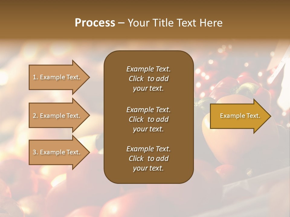 A Picture Of Fresh Tomatoes, Bell Peppers And Other Vegetables. Look For More In My Portfolio PowerPoint Template