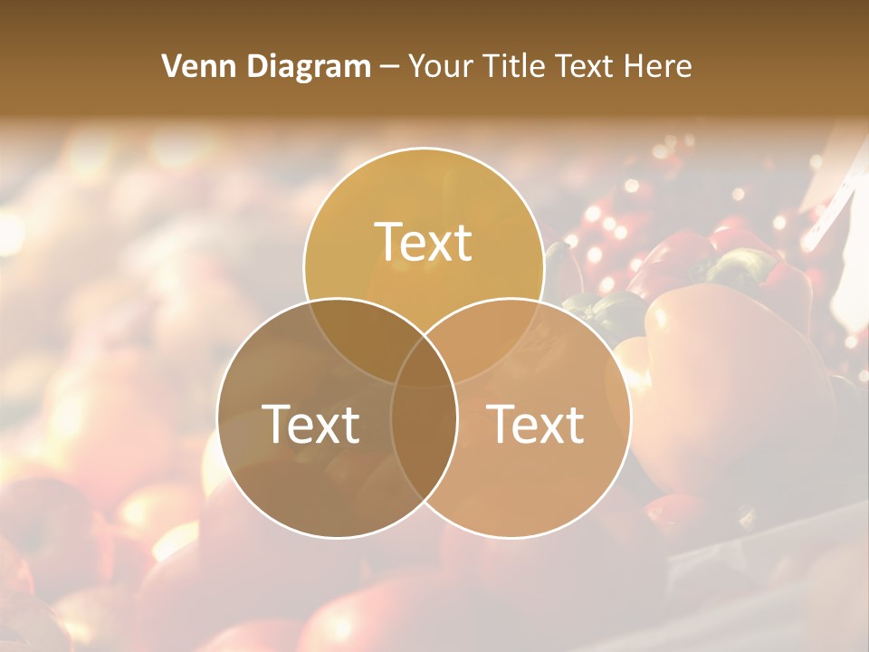 A Picture Of Fresh Tomatoes, Bell Peppers And Other Vegetables. Look For More In My Portfolio PowerPoint Template