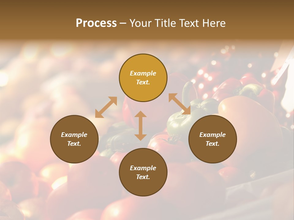 A Picture Of Fresh Tomatoes, Bell Peppers And Other Vegetables. Look For More In My Portfolio PowerPoint Template