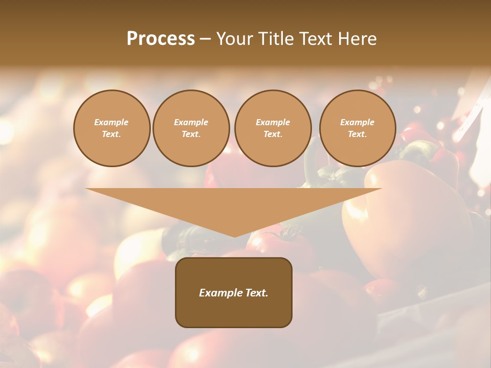 A Picture Of Fresh Tomatoes, Bell Peppers And Other Vegetables. Look For More In My Portfolio PowerPoint Template