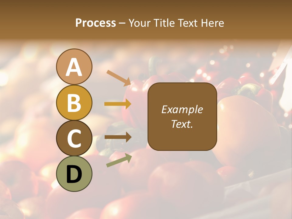 A Picture Of Fresh Tomatoes, Bell Peppers And Other Vegetables. Look For More In My Portfolio PowerPoint Template