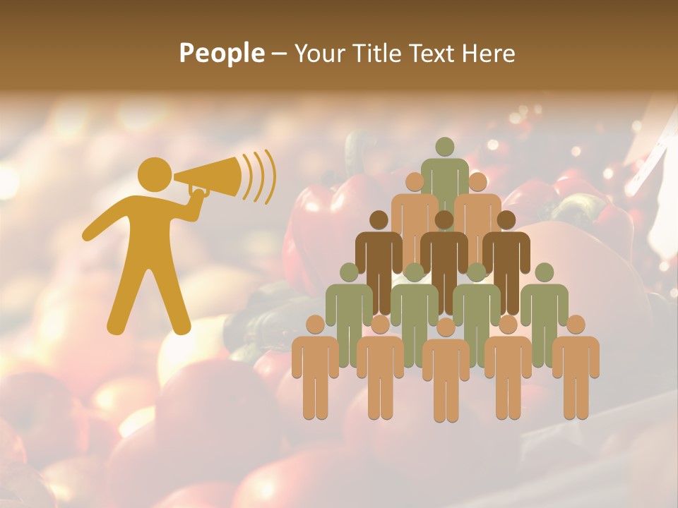 A Picture Of Fresh Tomatoes, Bell Peppers And Other Vegetables. Look For More In My Portfolio PowerPoint Template