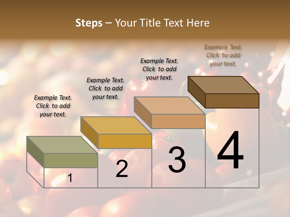 A Picture Of Fresh Tomatoes, Bell Peppers And Other Vegetables. Look For More In My Portfolio PowerPoint Template