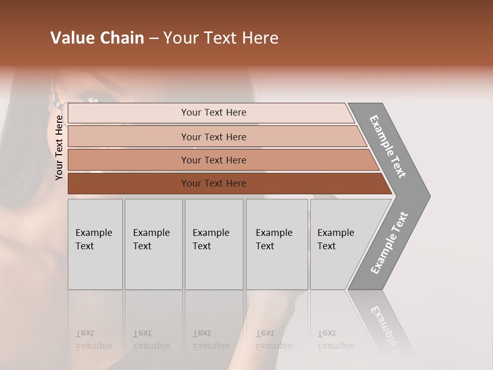 Beautiful African-American Woman With Glasses Smiling. PowerPoint Template