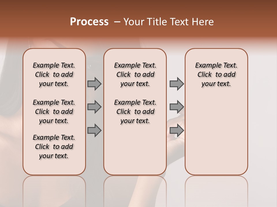 Beautiful African-American Woman With Glasses Smiling. PowerPoint Template