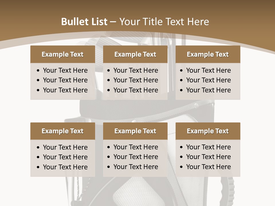 Golf Equipment In Bag Isolated On White PowerPoint Template