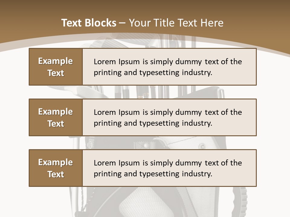 Golf Equipment In Bag Isolated On White PowerPoint Template