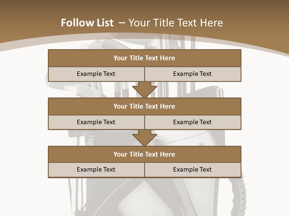 Golf Equipment In Bag Isolated On White PowerPoint Template