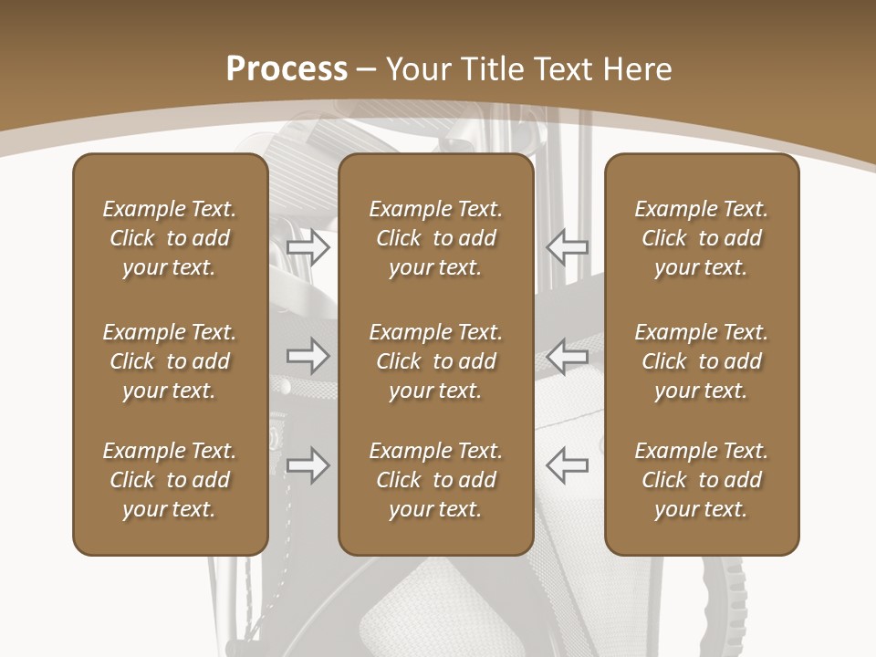 Golf Equipment In Bag Isolated On White PowerPoint Template